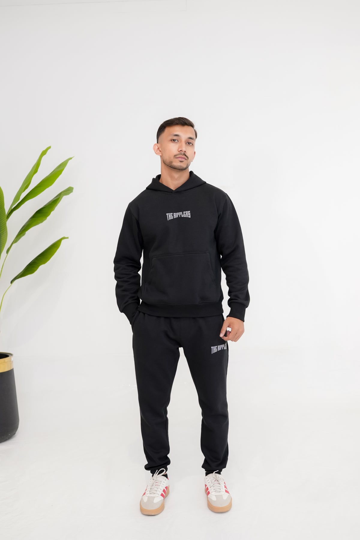 Printed All Black Twinset